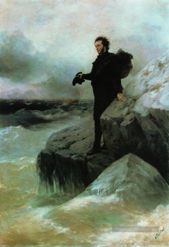 romantique romantisme Tableau Peinture - Poussins adieu à la mer Noire 1877 Romantique Ivan Aivazovsky russe